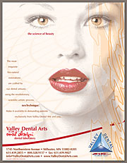 Valley Dental Arts "Beauty" magazine ad icon